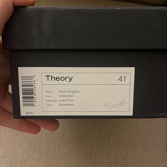 NWT Theory Block Slingback - Size 41 - Picture 2 of 3